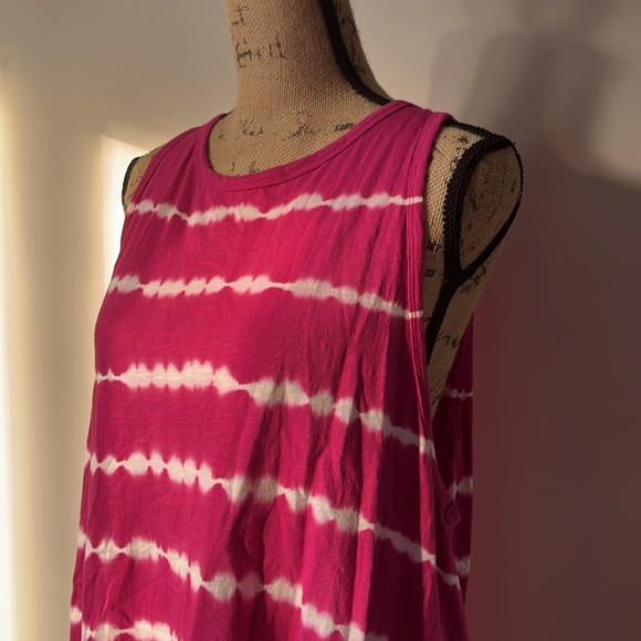 time and tru pink stripped tank top - Picture 2 of 5